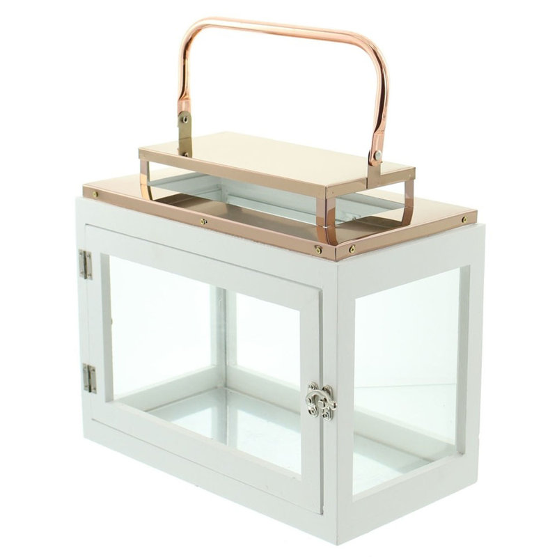 Mercer41 10'' H Copper Tabletop Lantern & Reviews Wayfair